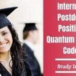 Postdoctoral International Scholarships Positions in Quantum Computer Codesign