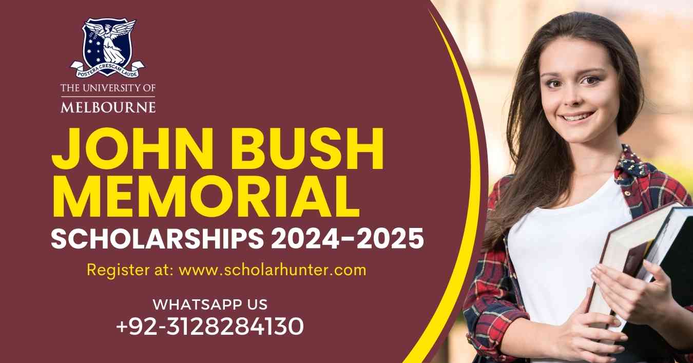 John Bush Memorial Scholarships at the University of Melbourne for the Academic Year 2024-2025