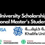 Khalifa University Scholarships for International Master's Students